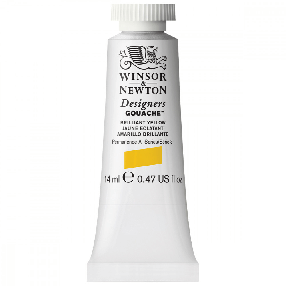 Tinta Guache Winsor & Newton Designers 14ml S3 055 Brilliant Yellow